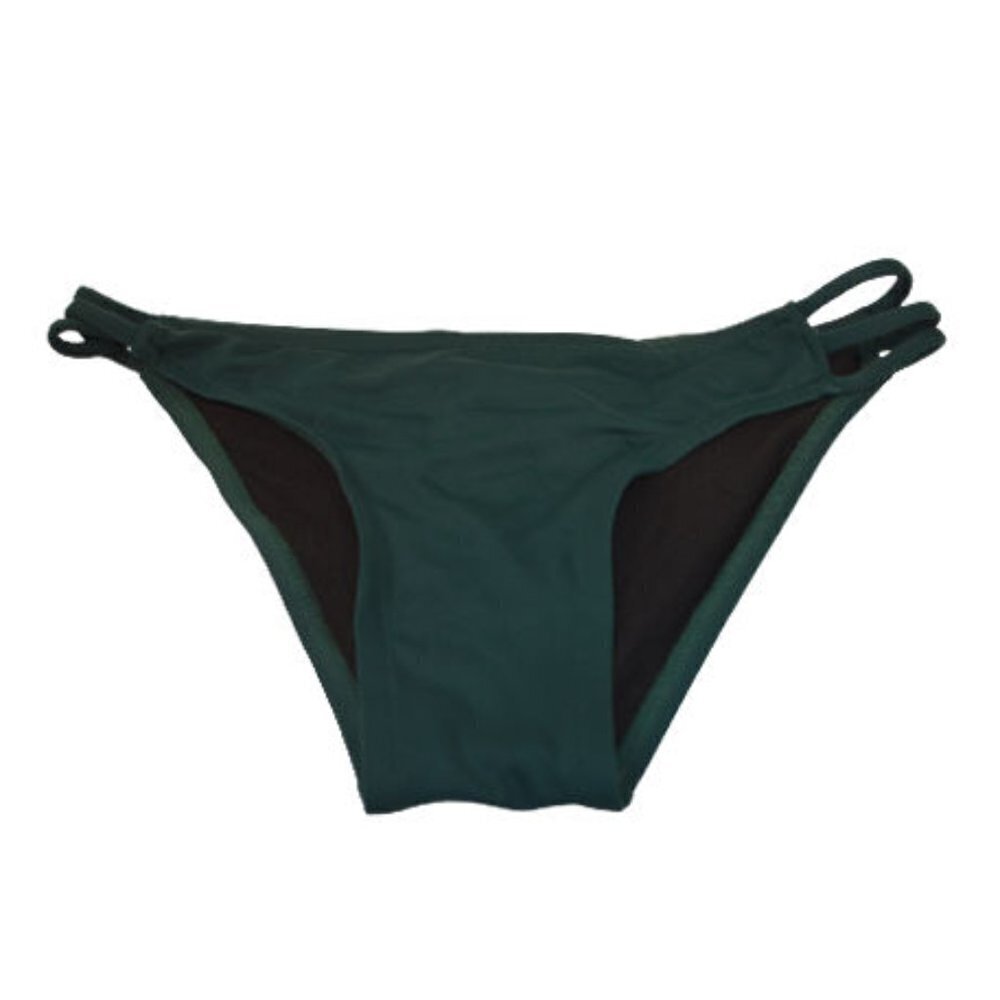 Sunflower Swimwear Hunter Green Strappy Bikini Bottom Size: M - NWT